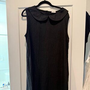 Linen Sea Peter Pan Collar Dress